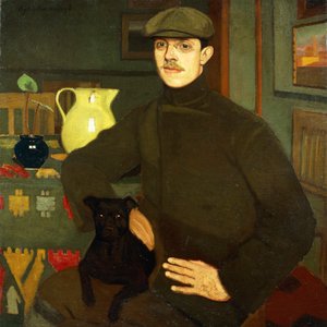 Porträt von Llewelyn Lloyd von Oscar Ghiglia