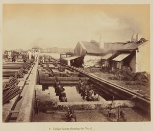 Indigofabrik (Beladen der Bottiche)