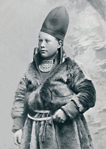Ein junger Lappländer in Winterkleidung, 1912
