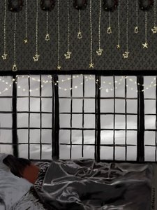 Träumerisches Weihnachtsfenster von Osheensgallery