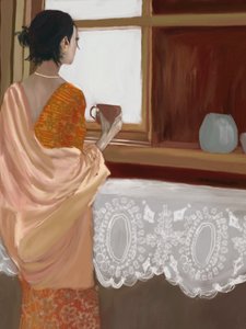Ruhiger Morgen am Fenster von Osheensgallery