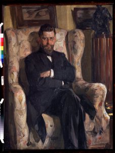 Porträt des Kunstsammlers Alexey A. Bakhrushin von Osip Emmanuilovich Braz
