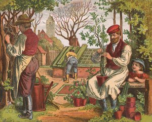 Gartenarbeit, 1871