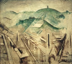 Landschaft Stuttgart I von Oskar Schlemmer