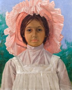 Mädchen mit rosa Mütze von Osman Hamdi Bey