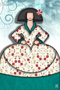 Elegante Modeillustration