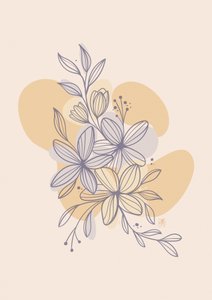 Sanfte Florale Linien