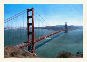 Golden Gate Buchtblick von Osvaldo Russo