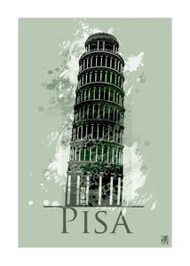 Schiefer Turm von Pisa von Osvaldo Russo