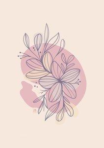 Pastell Florale Linien