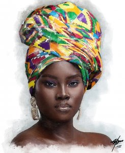 Majestätische Afrikanische Frau von Osvaldo Russo