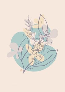 Sanfte Abstrakte Botanicals
