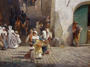 Fest in Genazzano von Oswald Achenbach