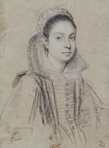 Porträt einer Dame von Ottavio Mario Leoni