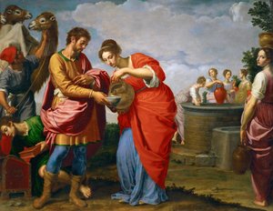 Rebecca und Eliezer am Brunnen von Ottavio Vannini