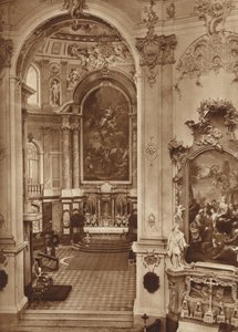 Klosterkirche von Ettal, Innenansicht der Kirche von Otto Ballerstedt