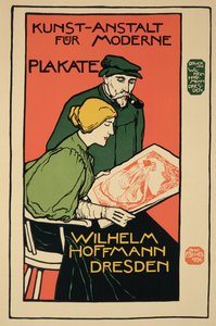 Reproduktion eines Plakats, das 