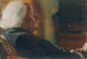 Porträt des Komponisten Karl Goldmark 1830-1915, 1905 von Otto Friedrich