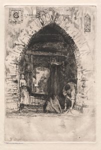 Radierungen von Venedig: Wäsche, 1881