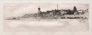 Fähre bei Schwabelweis von Otto H. Bacher