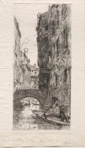 Ponte del Pistor, Venedig, 1880