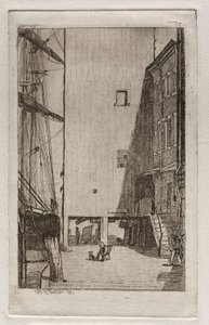 Schiff und Aufzug, 1878 von Otto H. Bacher