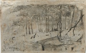 Kleine Studie von Bäumen, 19.-20. Jahrhundert von Otto H. Bacher