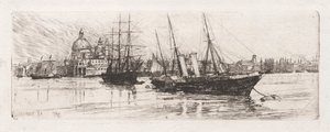 Zwei Boote, Venedig, 1880
