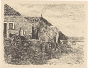 Amelandsche Stute von Otto Hanrath (signed by artist)