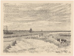 Nes (Ameland) von Otto Hanrath (signed by artist)