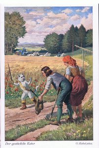 Der gestiefelte Kater (Europäisches Märchen), Postkarte aus Deutschland