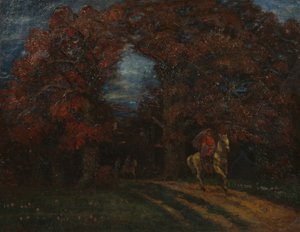 Herbstlandschaft mit Reitern von Otto Ludvig Sinding