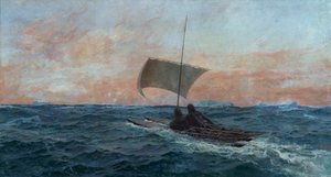 Nansen und Johansen im Arktischen Ozean