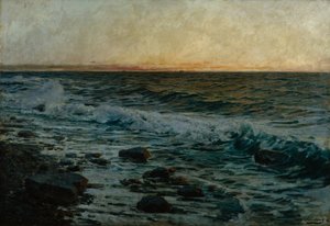 Sonnenuntergang am Ozean von Otto Ludvig Sinding