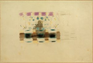 Vorbereitung (Andacht im Esssaal). Skizze von Otto Meyer Amden
