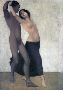Ein afro-europäisches Tanzpaar