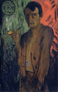 Selbstporträt mit Pentagramm, ca. 1924
