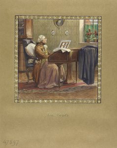 Joseph Haydn am Flügel, 1917 von Otto Robert Nowak