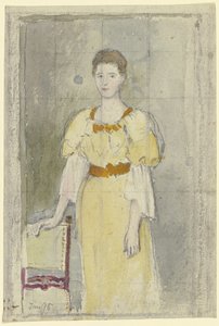 Stehende Dame von Otto Scholderer