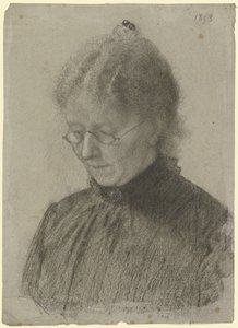 Die lesende Luise Scholderer von Otto Scholderer