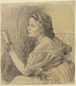 „Das letzte Kapitel“ - Lesendes Mädchen von Otto Scholderer