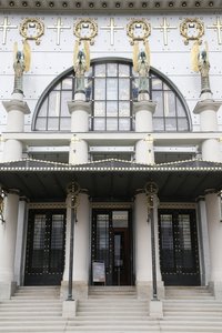 Am Steinhof Kirche (Kirche Leopold) entworfen von Otto Wagner, Wien, Österreich von Otto Wagner