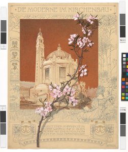 Pfarrkirche in Währing, Schaubild "Die Moderne im Kirchenbau" von Otto Wagner