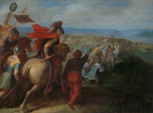 Die Römer überwältigen fast die Armee von Julius Civilis durch den Verrat eines Bataviers von Otto van (1556 1629) Veen