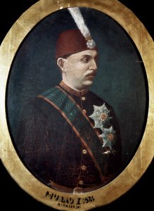 Osmanisches Reich: Porträt von Sultan Mehmed Murad V (1840-1910). Gemälde. 1876. Topkapi Sarayi Istanbul Bibliothek