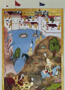 Osmanisches Reich: Darstellung von Sultan Suleiman I. und seiner Armee beim Angriff auf die Stadt Belgrad von Ottoman School