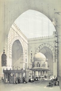 Innenansicht der Moschee des Sultan Hasan in Kairo