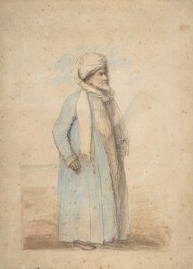 Bärtiger Mann in orientalischem Kostüm von Ozias Humphry