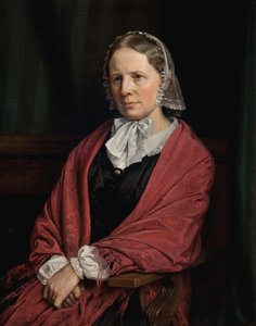 Amalie Elisabeth Freund, geb. von Würden. Ehefrau des Bildhauers H. E. Freund von P.C. Skovgaard