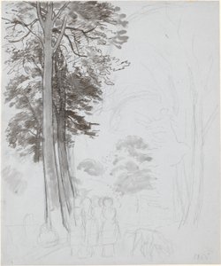 Studie zu "Buchenwald im Mai" von P.C. Skovgaard